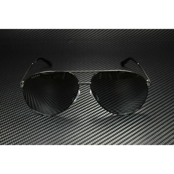 Gucci Black Men's Pilot 64mm Sunglasses - Picture 2 of 5